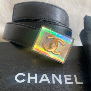 CHANEL Vintage CC Logo Belt
